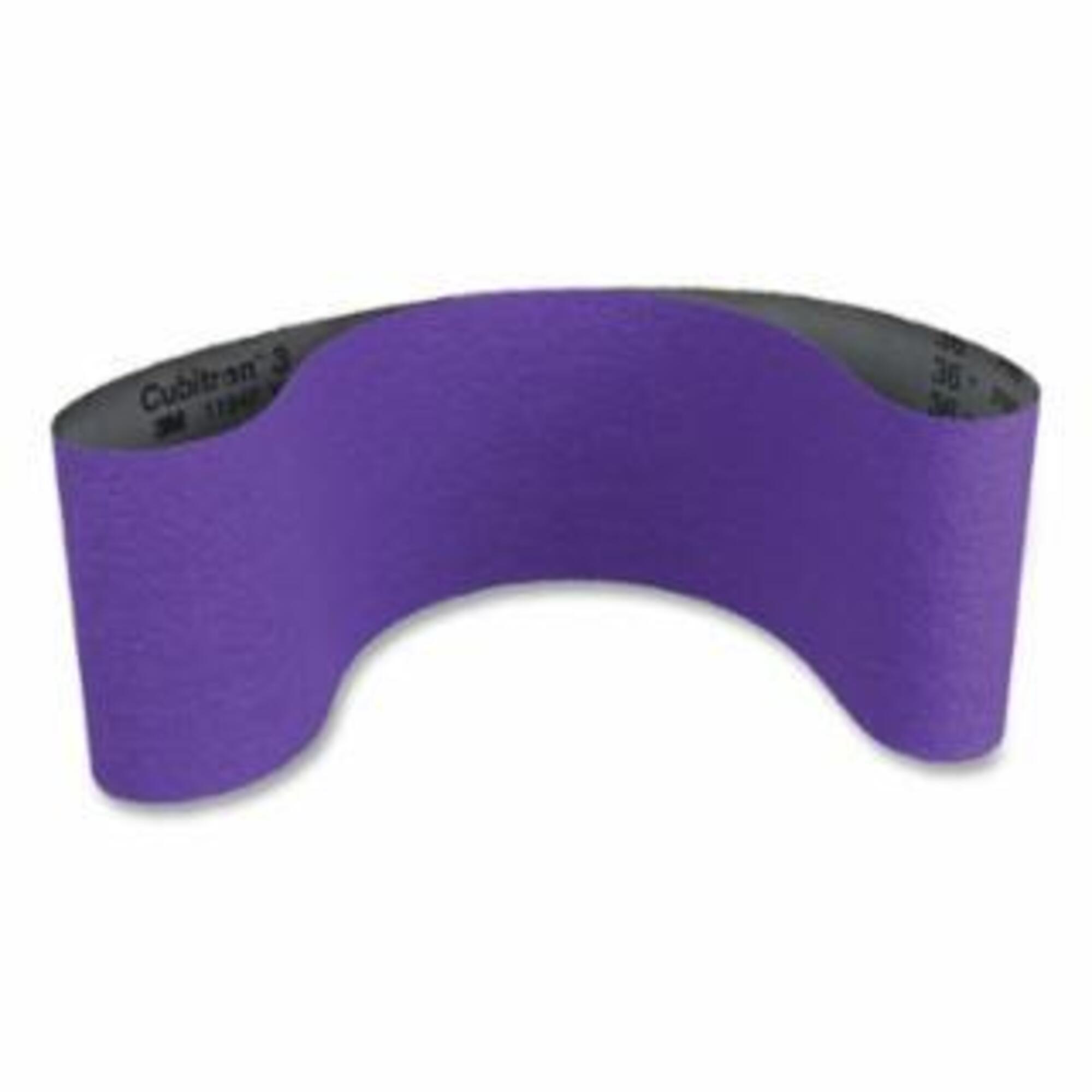 Cubitron™ 3 Cloth Belt 1184F, Precision Shaped Ceramic, 6 in W x 48 in L, 36+ Grit, Film-lok, Single-flex